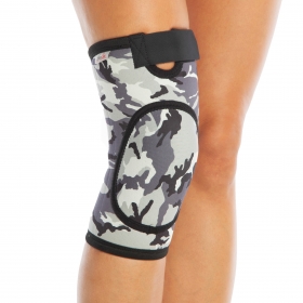 KNEE SUPPORT-PADDED PATELLAR PROTECTION-CAMOUFLAGE