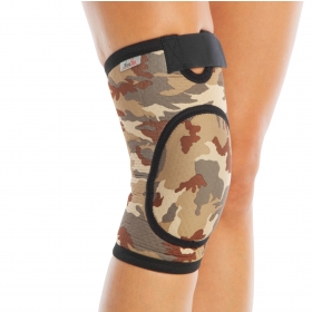 KNEE SUPPORT-PADDED PATELLAR PROTECTION-CAMOUFLAGE