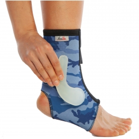 ANKLE SUPPORT-MALLEOLAR PAD PROTECTION-WITH VELCRO CLOSURE-CAMOUFLAGE