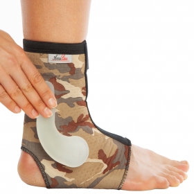 ANKLE SUPPORT-MALLEOLAR PAD PROTECTION-WITH VELCRO CLOSURE-CAMOUFLAGE