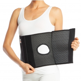ABDOMINAL BINDER WITH A COLOSTOMY OPENING - 26 CM HIGH