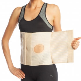 ABDOMINAL BINDER WITH A COLOSTOMY OPENING - 26 CM HIGH