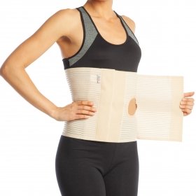 ABDOMINAL BINDER WITH A COLOSTOMY OPENING - 26 CM HIGH