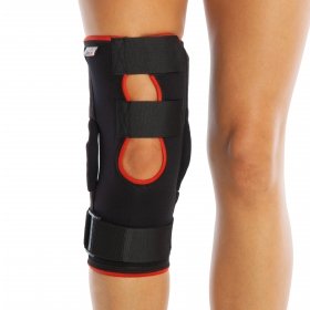 HINGED KNEE SUPPORT-OPEN UPPER PART